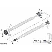 BMW Drive Shaft Center Support - Genuine BMW 26118839805