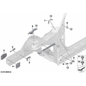 Mini Body A-Pillar Bracket - Genuine Mini 41007449392