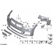BMW Bumper Cover Bracket - Genuine BMW 51117354769