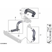 BMW Turbocharger Inlet Hose - Genuine BMW 13717637197