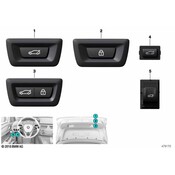 BMW Liftgate Release Switch - Genuine BMW 61319327029