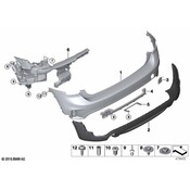 Mini Bumper Cover Support Rail - Genuine Mini 51127389358
