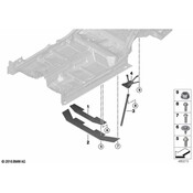 BMW Floor Pan Crossmember - Genuine BMW 51717334421