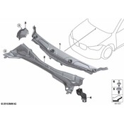 BMW Cowl Panel Drain Hose - Genuine BMW 51317355437