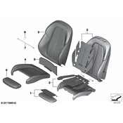 BMW Seat Back Cover - Genuine BMW 52107374634