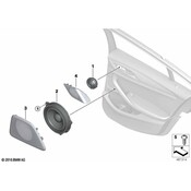 BMW Speaker Cover - Genuine BMW 65136824625