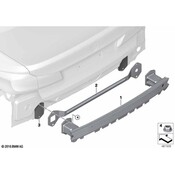 BMW Bumper Impact Bar Gasket - Genuine BMW 51125A7CEA6