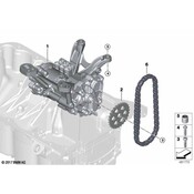 BMW Engine Oil Pump Chain - Genuine BMW 11418482271