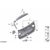 BMW Liftgate Trim Cover Screw - Genuine BMW 07147402849