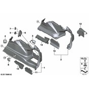 BMW Deck Lid Latch Cover - Genuine BMW 51477381926
