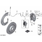 BMW Brake Dust Shield - Genuine BMW 34106870529
