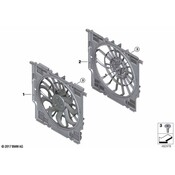 BMW Engine Cooling Fan Assembly - Genuine BMW 17428666819