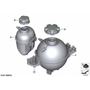 BMW Coolant Expansion Tank - Genuine BMW 17138610661