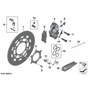 BMW Set Mounting Parts Left - Genuine BMW 34117651954