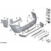 BMW Bumper Cover Reinforcement - Genuine BMW 51117458879