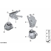 BMW Engine Mount Bracket - Genuine BMW 22116876205