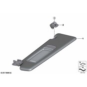 BMW Sun Visor Holder - Genuine BMW 51167465198