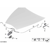 BMW Hood Latch - Genuine BMW 51237347404