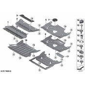 BMW Radiator Support Splash Shield - Genuine BMW 51757340171