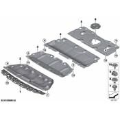 BMW Powertrain Skid Plate - Genuine BMW 51757428177