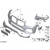 BMW Bumper Cover Bracket - Genuine BMW 51117399981