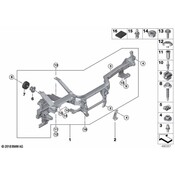 BMW Instrument Panel Crossmember Bracket - Genuine BMW 51459297649