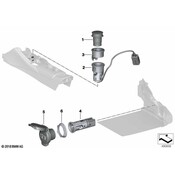 BMW 12 Volt Accessory Power Outlet Cover - Genuine BMW 61349392056