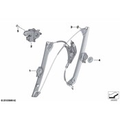 BMW Power Window Motor - Genuine BMW 61355A44096