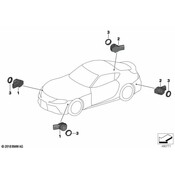 BMW Parking Aid Sensor - Genuine BMW 66209827005