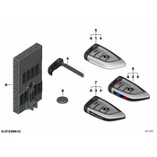 BMW Remote Control Transmitter for Keyless Entry and Alarm System - Genuine BMW 66125A406C2