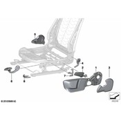BMW Seat Trim Panel - Genuine BMW 52107351922