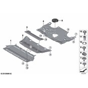 BMW Radiator Support Splash Shield - Genuine BMW 31146868620