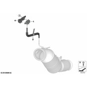 BMW Differential Pressure Sensor - Genuine BMW 13628490050