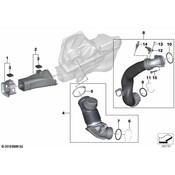 BMW Turbocharger Inlet Hose Clip - Genuine BMW 13718697848