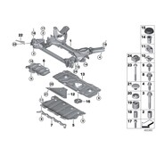 BMW Suspension Crossmember Reinforcement - Genuine BMW 31146880901