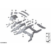 BMW Floor Pan Reinforcement - Genuine BMW 41007499086