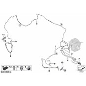 BMW Brake Hydraulic Line Bracket - Genuine BMW 34306876372