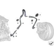 BMW Power Brake Booster Vacuum Hose - Genuine BMW 11668664526