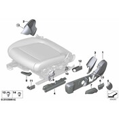 BMW Seat Track Cover - Genuine BMW 52107492934