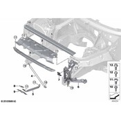 BMW Radiator Support Panel Brace - Genuine BMW 51647445101