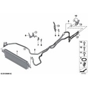 BMW Trans Oil Cooler Line Bracket - Genuine BMW 17228699975