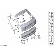 BMW Tailgate Lift Support Ball Pin - Genuine BMW 51247461670