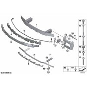 BMW Bumper Cover Support Rail - Genuine BMW 51118079669