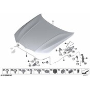 BMW Hood Latch - Genuine BMW 51237468347
