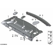 BMW Seat Belt Anchor Plate Cover - Genuine BMW 51465A43810