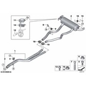BMW Exhaust System Hanger Bracket - Genuine BMW 18307933856