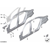 BMW Windshield Washer Fluid Reservoir Bracket - Genuine BMW 41007488123