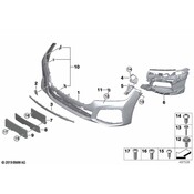 BMW Bumper Cover Bracket - Genuine BMW 51117475193