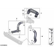 BMW Turbocharger Inlet Hose - Genuine BMW 13718616212