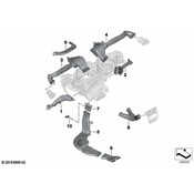 BMW Instrument Panel Air Duct - Genuine BMW 51166806808